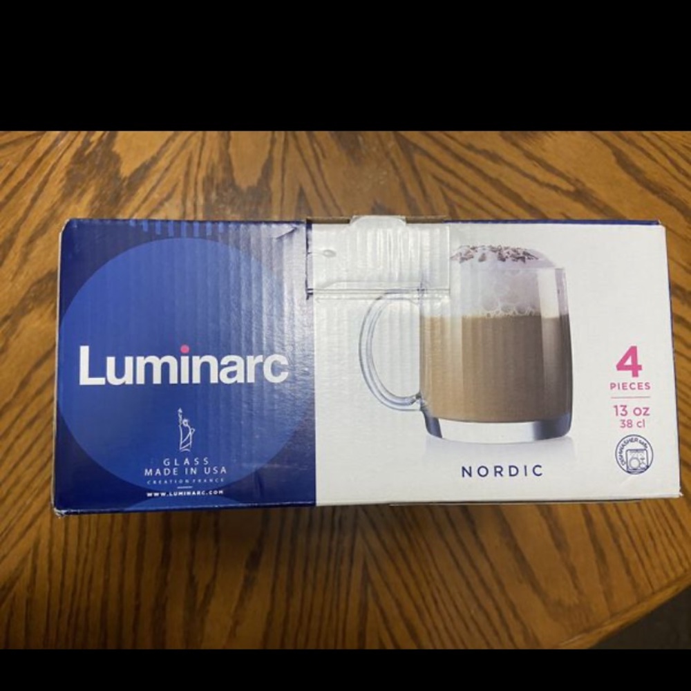 Luminarc glass mug set